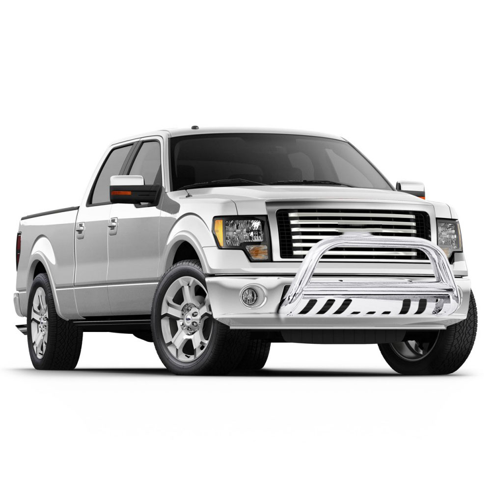 Stainless Steel Chrome Bull Bar Per Grill Guard For 2004 2017 Chrome Bull Bar Guard With Skid Plate For 2004 2017 Ford F150