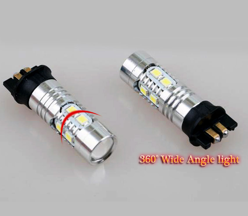 4x PW24W 2835 6000K White LED Daytime Running Light Bulb DRL For BMW