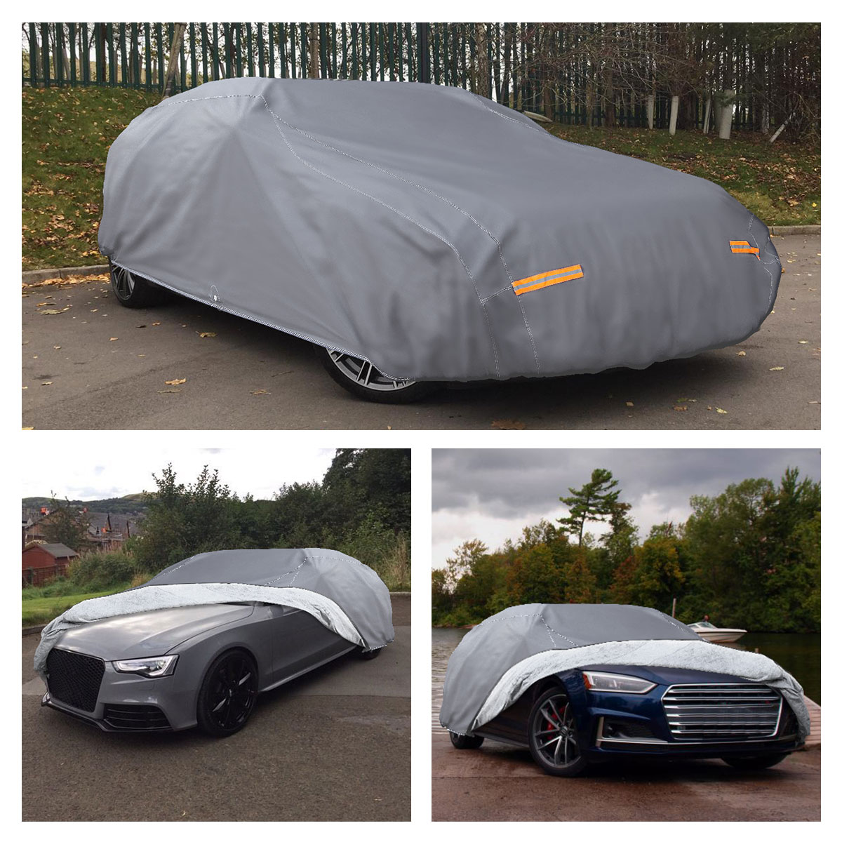 2016 2017 2018 MASERATI GHIBLI WATERPROOF CAR COVER W//MIRROR POCKET BLACK