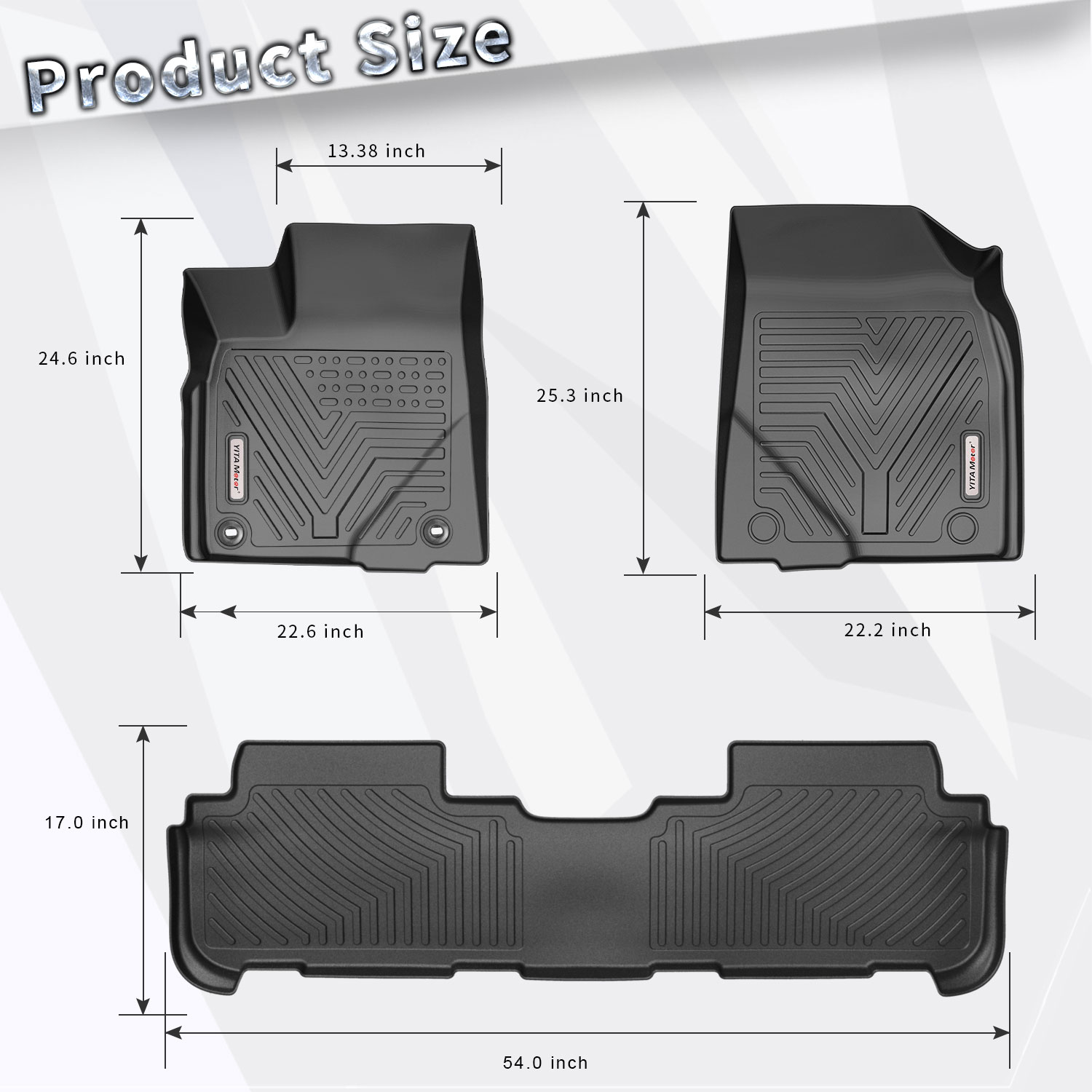 Floor Mats for 20142019 Toyota Highlander Full Set Liner All Weather