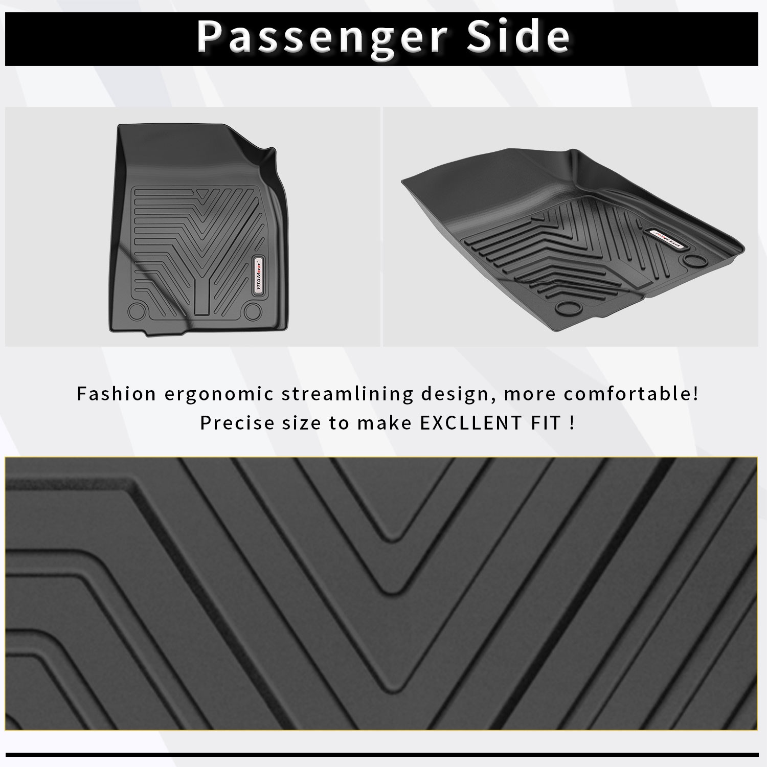 Floor Mats for 20142019 Toyota Highlander Full Set Liner All Weather