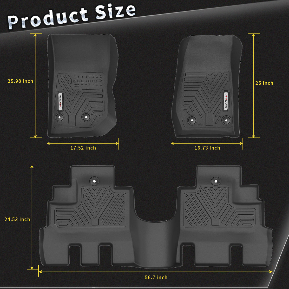 Floor Mats For 20142018 Jeep Wrangler / JK Unlimited Liners All