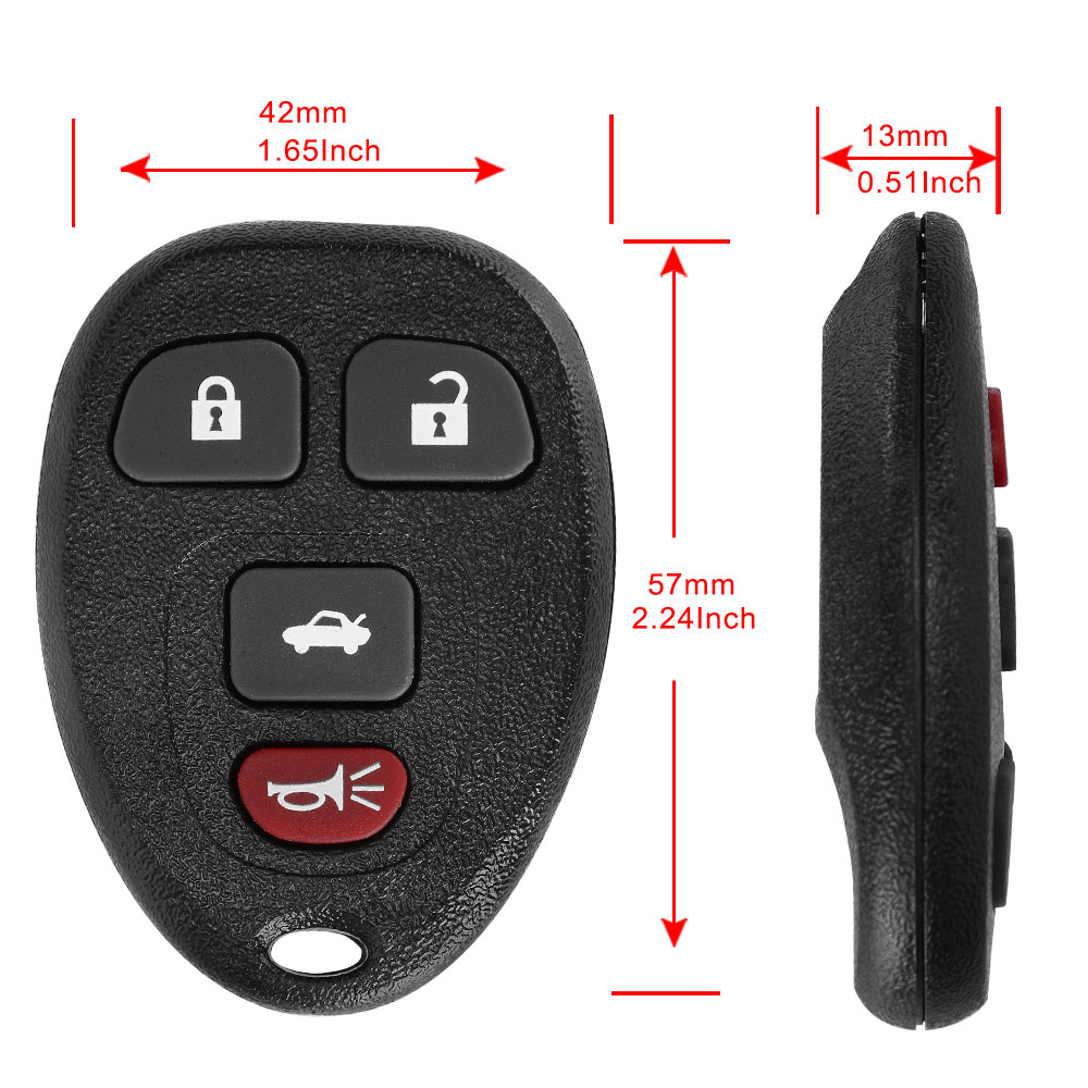2 for Pontiac G6 2005 2006 2007 2008 2009 2010 keyless entry remote key