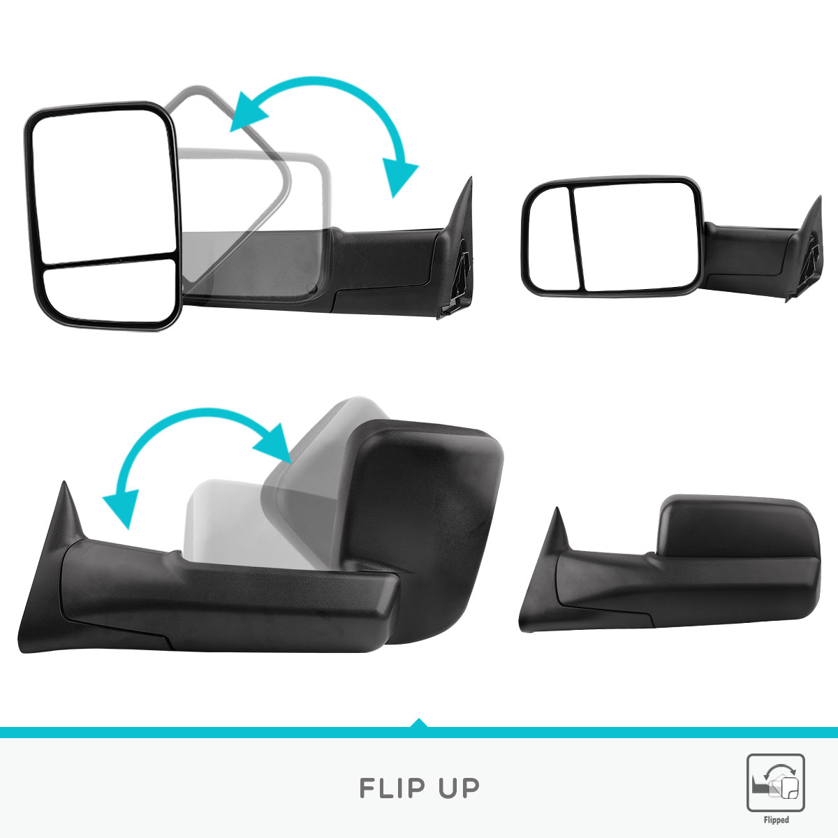 Driver Passenger Side Manual FlipUp Tow Mirrors 9402 Dodge Ram 1500 2500 Truck eBay Driver Passenger Side Manual FlipUp Tow Mirrors 9402 Dodge Ram 1500 2500 Truck eBay