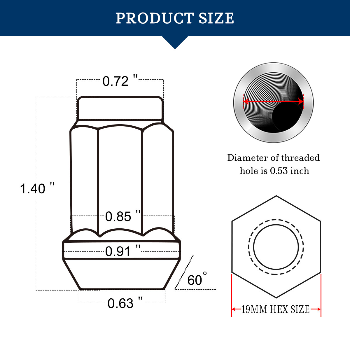 Bought M12x1.5 gorilla lug nuts for my 93 wagon these will work right
